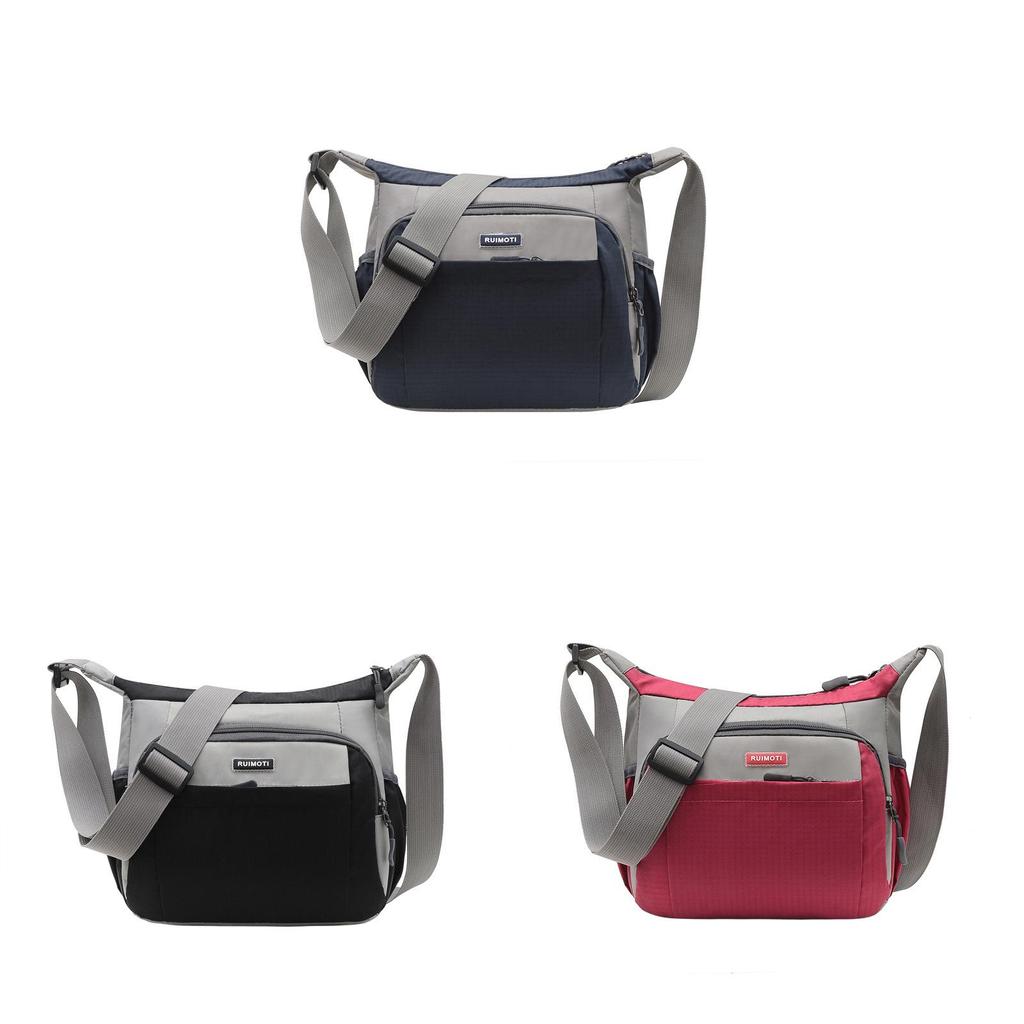 Nylon Crossbody Shoulder Bag For Men With Wearresistant Design For Leisure Use