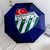 Bursaspor  Pattern, Automatic Folding Umbrella, Portable and Foldable Design, 8 Ribs, a Christmas or Birthday Gift.