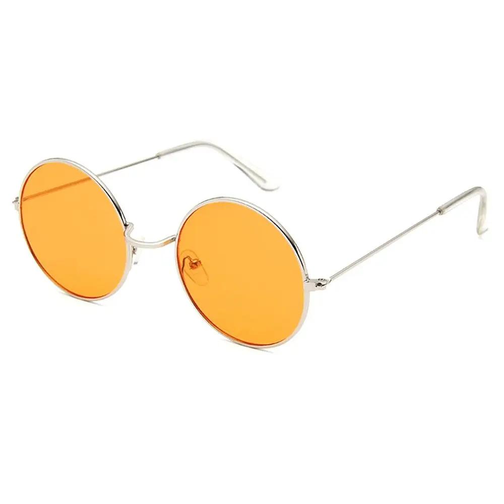 

Travel Accessories Sun-Protective Round Sunglasses Punk Outdoor Driving Glasses Metal Frame Fishing Sunglasses For Women Man