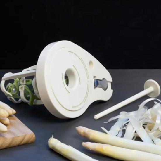 Asparagus Peeler Manual Vegetable Peeler Safe Peeling Tool with Non-Slip Clamp Kitchen Gadget