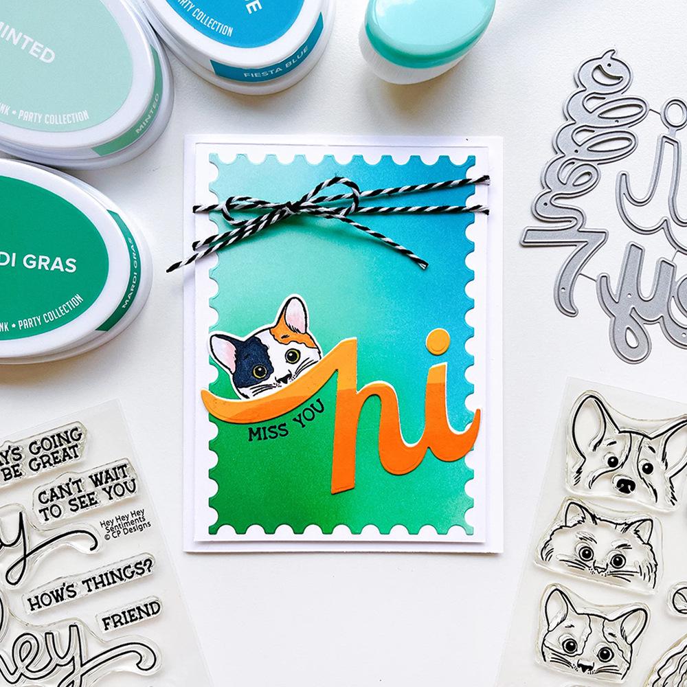 Transparent Silicone Dog Stamps for DIY Journaling - March 2025 Series (Model 7402)