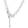 Awn Star Butterfly Necklace female ins cold wind hip hop design collarbone chain temperament net red circle choker