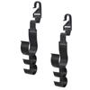 Umbrella Shopping Bag Car Storage Headrest 15kg Load Adjustable Suitable for Hanging Fishing and Bags Holder, Hanger, 3-Hook Hook, 2-Pack, Mountable,