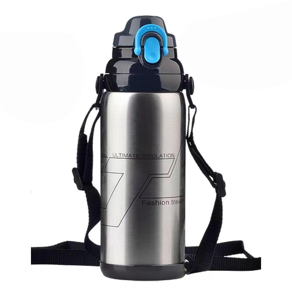 WTEMPO 800ML Stainless Steel Vacuum Flask Outdoor Sports Large Capacity Kettle Coffee Tea Water Bottle Milk Insulation Cup