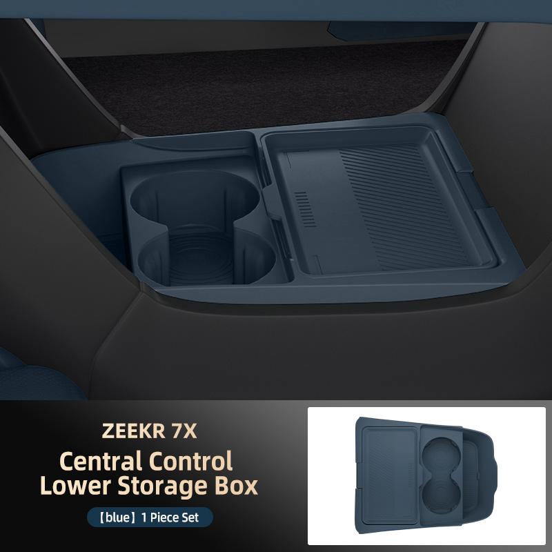 Suitable for 26 Models of Zeekr 7x Central Control Lower Storage Box Glasses Storage Box Storage Box Car Supplies Accessories