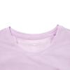 Li Ning Fitness Series Solid Color Round Neck Comfortable Breathable Versatile Short Sleeve T-Shirt Women T-Shirts Twilight-Purple ATSV136-3