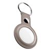 Keybudz Airtag Keyring - Leather Protective Case for Airtag (Sandy Beige)