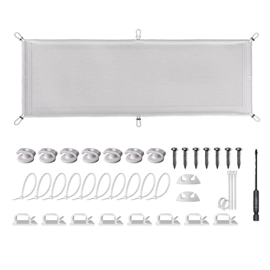 Under Desk Cable Management Pocket Efficient Under Desk Wire Organizers Storage Holder for Secure and Tidy Spaces