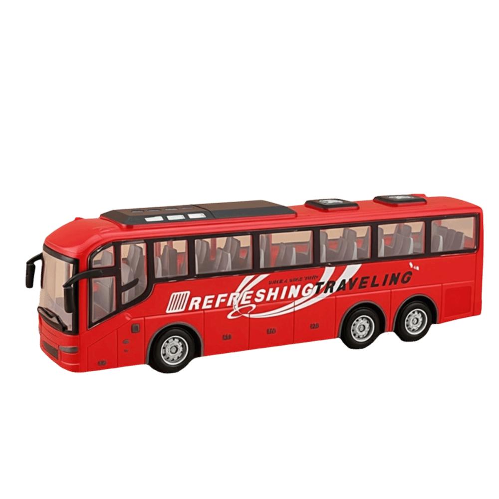 

12.5 Inch School Bus Model Car Toys 1/16 Scale Inertia City Bus Toy Children Toy червоний