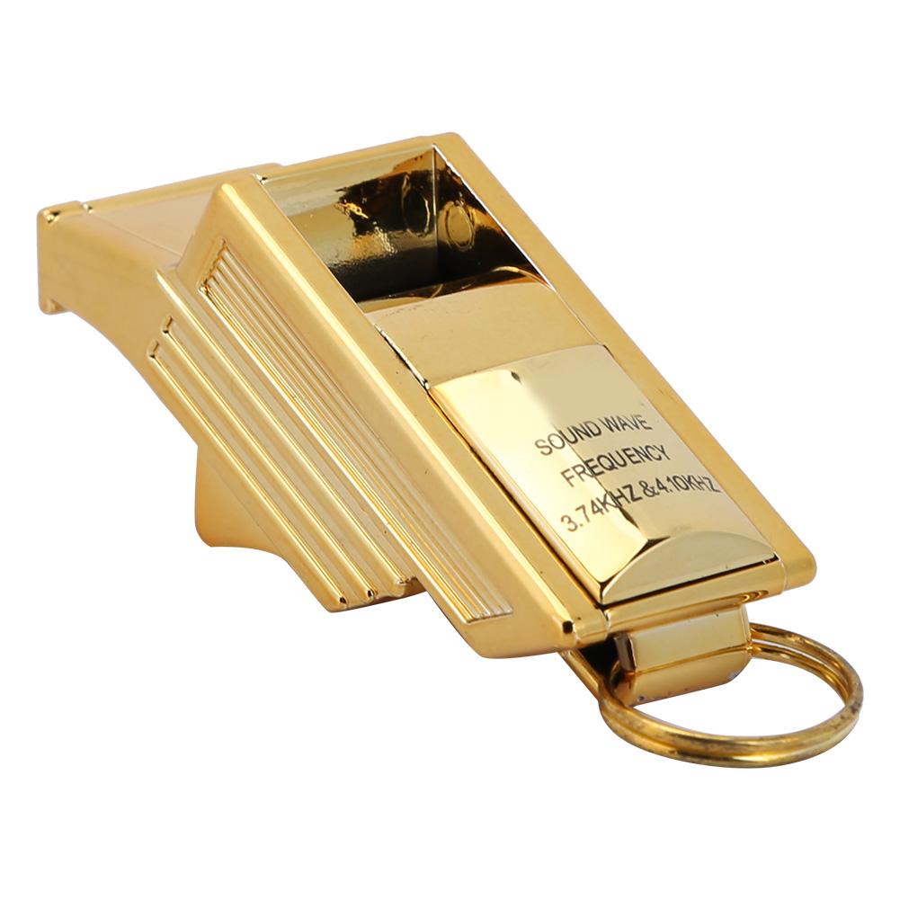 

ABS Environmental Protection High Pitch Football Basketball Sports Referee Whistle Outdoor Survival Tool SupplyGold золотий