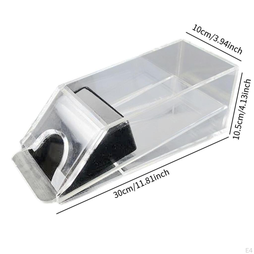 Acrylic Blackjack Dealer Shoe for Game Accessories And Card Management
