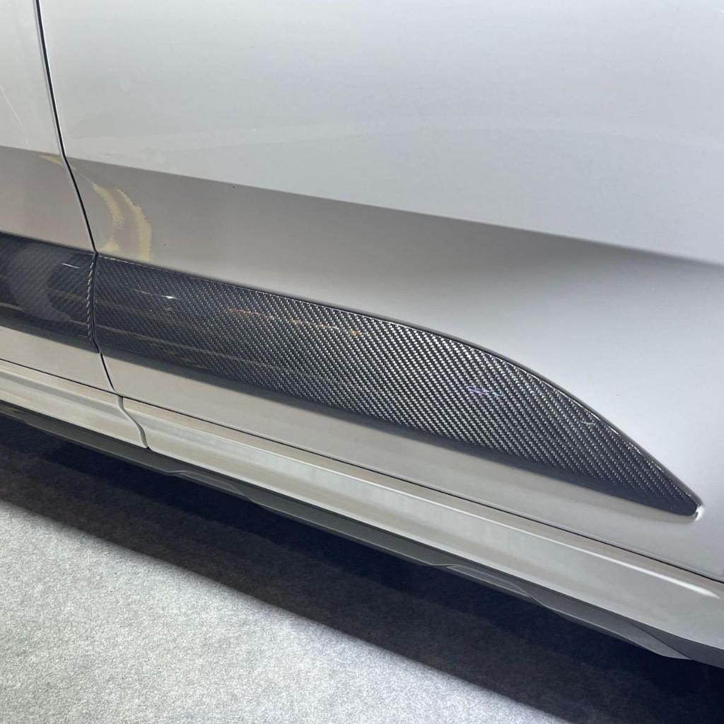 Carbon Fiber Door Trim Strips for Porsche Macan New Energy Vehicle