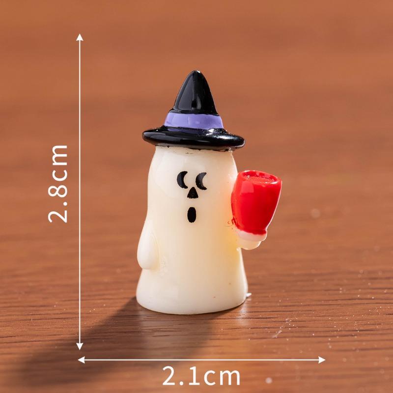 Micro Landscape Halloween Vampire Pumpkin Ghost Resurrection Ghost Festival Horror Resin Ornament Home Tabletop Ornament