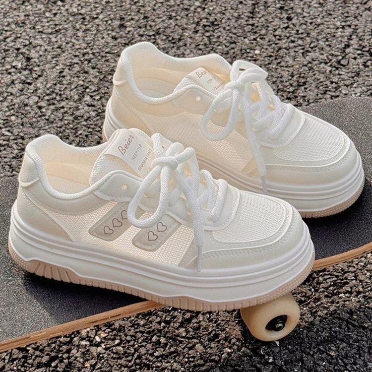 

Fashion Fashion Women s Sneakers Lace Up Womens Casual Shoes Mesh Breathable Platform Shoes Autumn 2025 New Women Shoes Non Slip Tenis 35