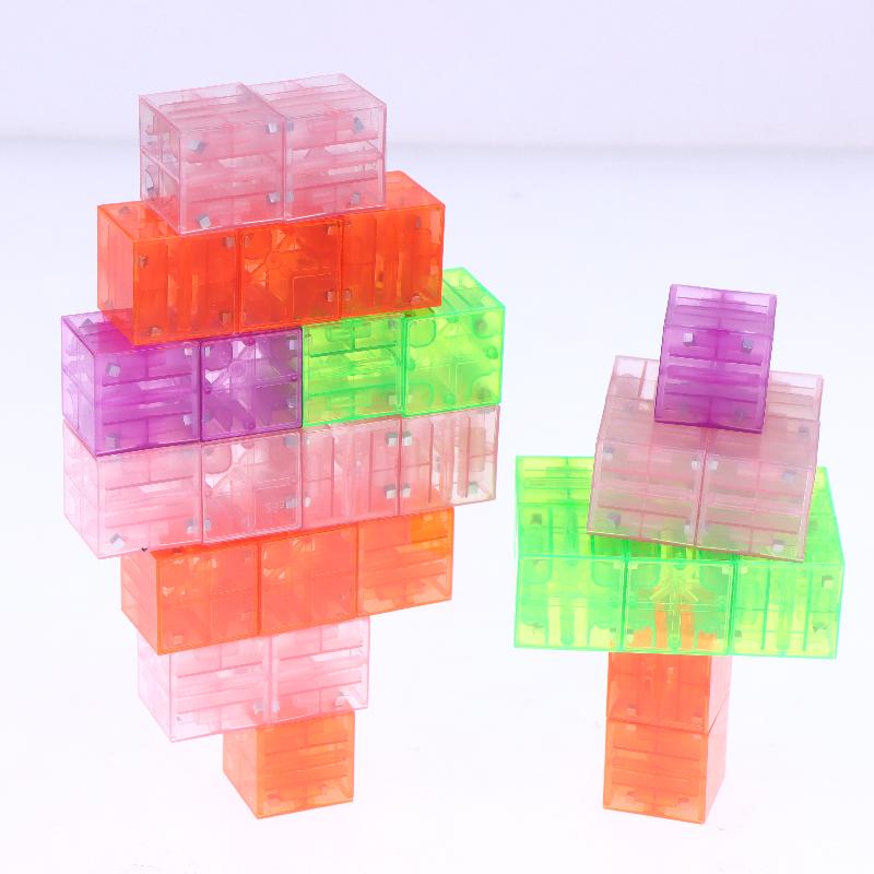 38/68/100Pcs Color Magnetic Building Blocks Cube Toys For Exquisite Holiday Gifts Magnetic Square Building Blocks