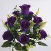12 Heads Fake Flowers Simulated Artificial Plants Home Decor Rose Flowers Bouquet  Table