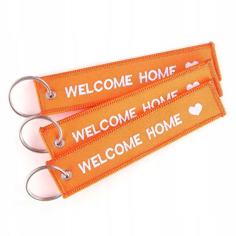 Brelok Welcome Home Zawieszka Do Kluczy Oryginalny Prezent