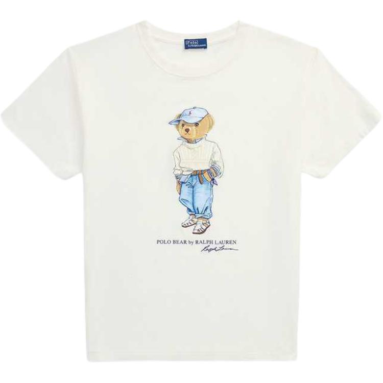 

Polo Ralph Lauren Однотонная трикотажная футболка с коротким рукавом Женские футболки Белый WMPOKNINCU21124-100 M