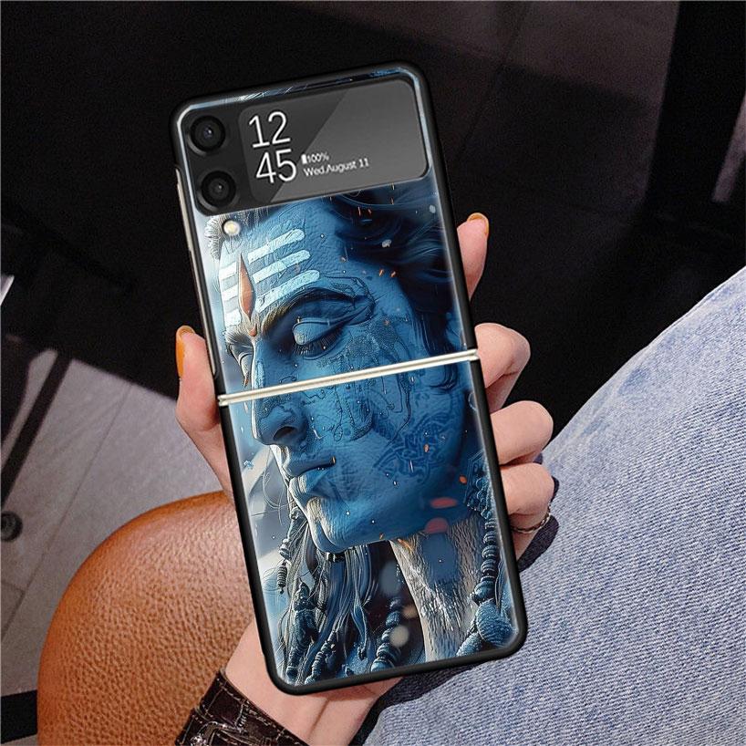 Lord Shiva Hindu God Buddha India Z Flip 7 Phnoe Case For Samsung Z Flip 6 5 4 3 5G Galaxy ZFlip7 ZFlip4 ZFlip5 ZFlip6 ZFlip3 Ph