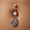 Stainless Steel Dangle Belly Button Rings Cat Sun Skull Navel Piercing Jewelry Women Trendy Cz Crystal Ombligo Body Piercing