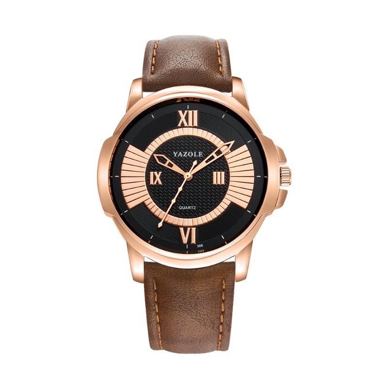 Top Brand New Men's Watch Quartz Rose Gold Fashion Waterproof Luxury Casual Watch
