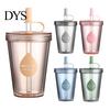 Break Resistant Plastic Tumbler Drinking Straw Cup, Portable Leak-proof PC Water Bottle, Durable Leak Proof Bottle for Students Anti-fall And