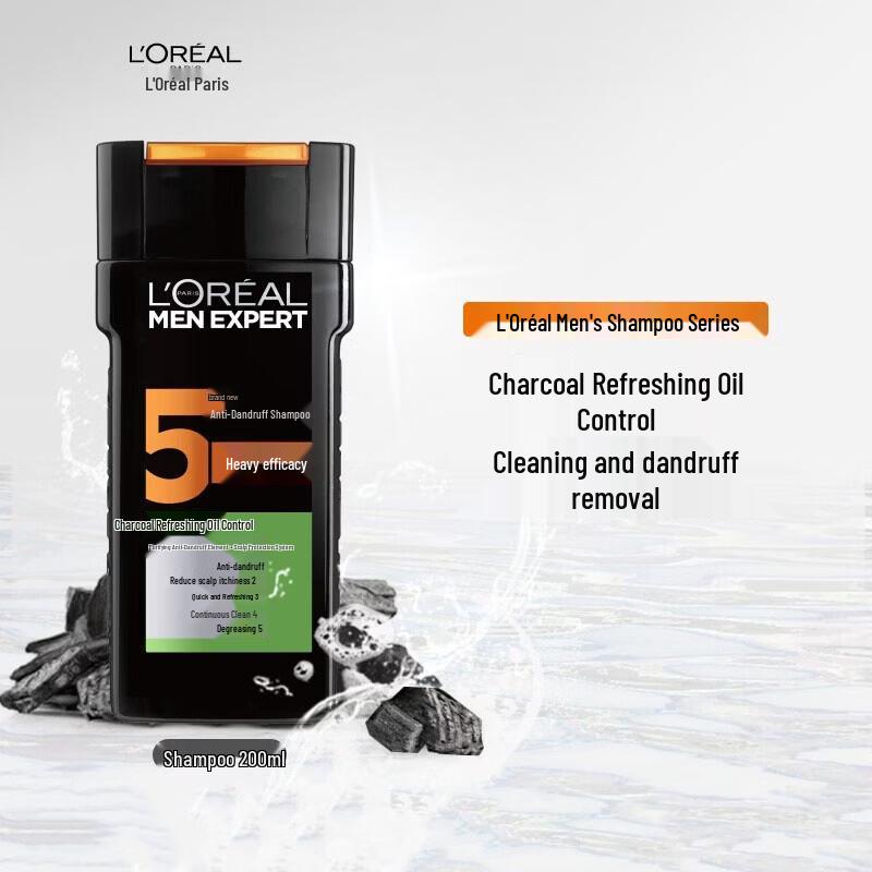 

L Oréal Men Expert Charcoal Anti-Dandruff Shampoo