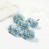 6Pcs 11Cm Artificial Flowers Silk Mini Carnation Wedding Handicraft Wreath Accessories Christmas Diy Home Decortion Scrapbooking