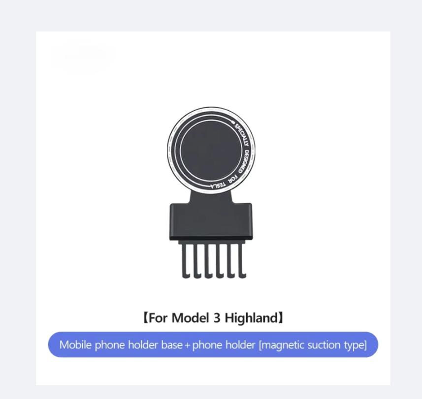 Car Phone Holder for Tesla Model 3 Highland 2025 2025 360° Rotating Magnetic Car GPS Navigation Phone Holder Supports MagSafe