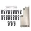 RC Metal Link Tie Rod Pull Rod with End Ball Set for Traxxas TRX4 313mm Wheelbase 110 RC Car