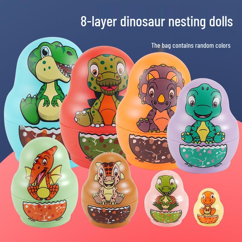 Rainbow Stacking Nesting Dolls for Toddlers | Educational Baby Toy Rings | Gift for Ages 1-2
