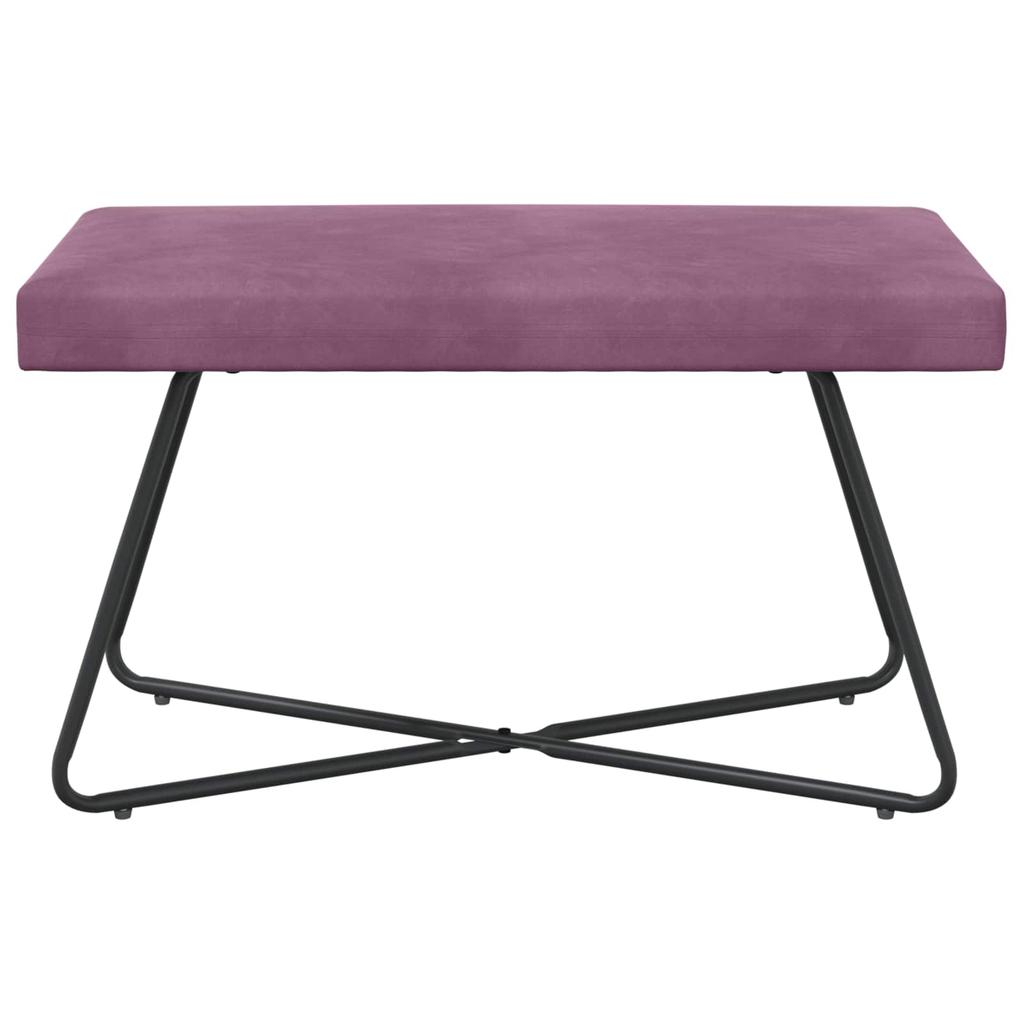 Bench Purple 80 x 40 x 45 cm Velvet
