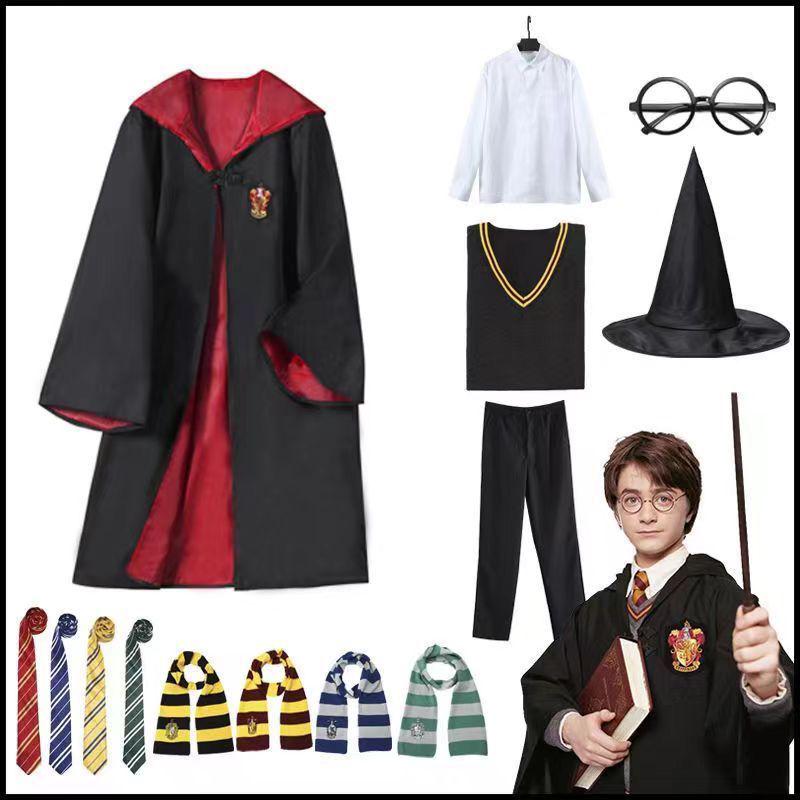 Harry Potter Children's Magic Academy Robe - COS Cloak School Uniform for Halloween Performances