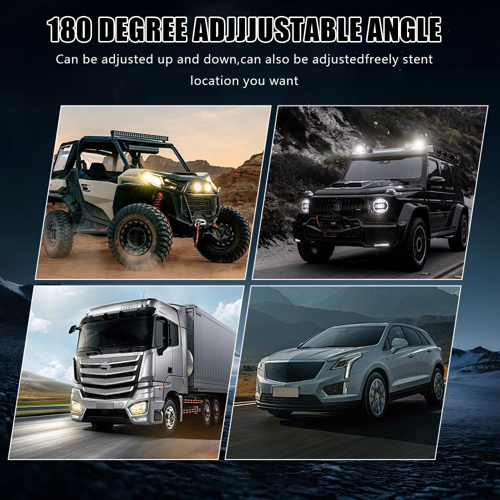 2PCS 30w 6 LED Car Work Light High Bright Spotlight Universal Offroad Automobile Truck Driving Fog Headlights DRL Driving Lamp