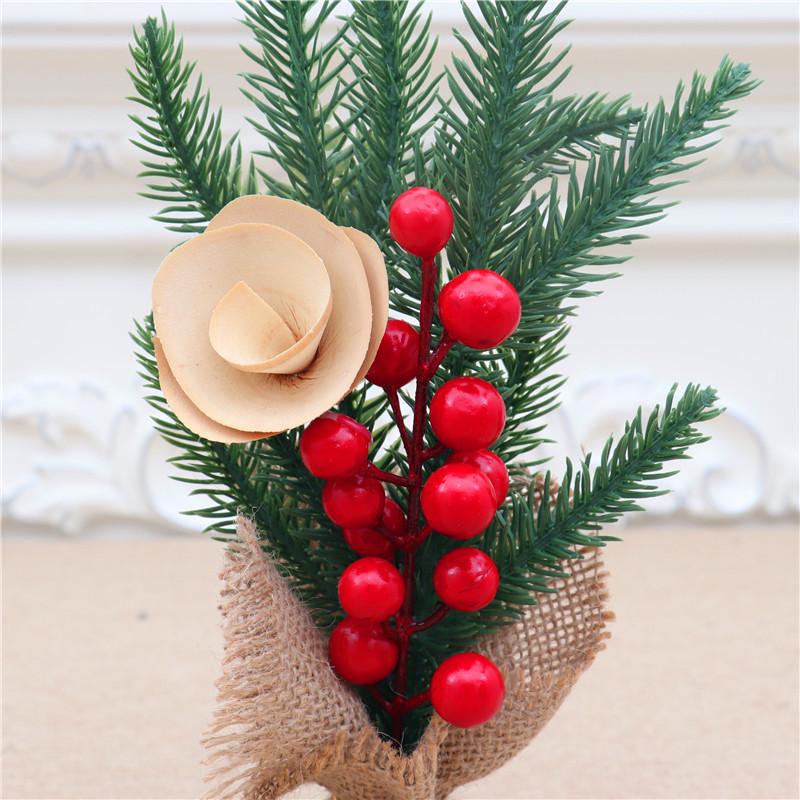 High-End 25cm Mini Christmas Tree Ornament for Festive Desktop Display