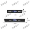 For Ford focus Fiesta EcoSport ESCORT Anti-scratch Accessories 4Pcs Carbon Fiber Car Door Sill Threshold Protector Logo Stickers