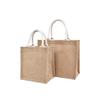 Custom DIY Hand-Painted Jute Burlap Tote Bag by MUJI
