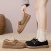 Autumn and Winter Footwear Plus Size Thick Soled Shoes Plus Velvet Warm Women's Shoes and Cotton Shoes
