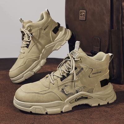 Buty męskie Martin jesień nowe wysokie wodoodporne buty pustynne robocze platforma brytyjskie retro męskie sportowe modne buty