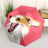 1pc Puppy Pet Automatic Open/Close Umbrella - Compact Travel Umbrella, 8-Rib Heavy-Duty Construction, Ideal Gift, Outdoor Accessory, Stylish