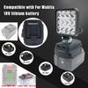 Led Light for Makita Battery 4In Portable Spotlights Cordless Outdoor Work Fishing Handheld Emergency Tool Light