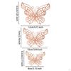12 Count 3D Hollow Butterfly Wall Stickers for Event Decoration in Multiple Sizes