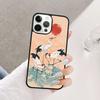 Japanese Cranes Art Coque Shell For iPhone 17 Air 15 16 14 13 12 Pro Max 11 Pro Max Plus Phone Case Cover