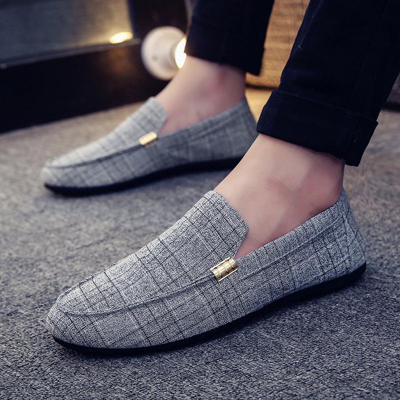Bean Shoes Men's Slip-on British Shoes Men's Casual Shoes Loafers