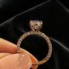 1 Cute Oval Full Set Ring, Luxurious and Gorgeous Female Aesthetic Jewelry, Suitable for Weddings, Daily Wear, Holiday Gifts
