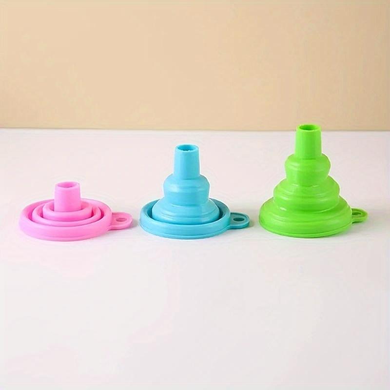 3pcs Foldable Telescopic Funnel - Perfect for Home Kitchen & Outdoor Camping!