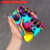2DFlat Samsung Phone Case Vibrant Liquid Paint Splash Phone Case Applicable To Galaxy S23 S24 S25ULTRA S26 A12 A14 A15 A16 A54 A55