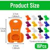 16 Pack Durable Can Openers for Kitchen, Can Tab Opener and Cover,Easy to Use Can Lid Remover with Soft Grip Handle, Essential Tool for Home,