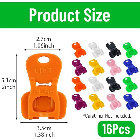 16 Pack Durable Can Openers for Kitchen, Can Tab Opener and Cover,Easy to Use Can Lid Remover with Soft Grip Handle, Essential Tool for Home,
