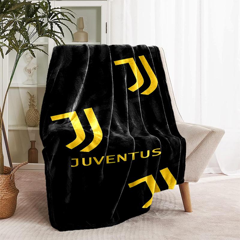 1pc Blanket - Juventus FC logo Print Design, Lightweight Blanket for Sofa, Bed- Soft &Warm, Gift for All Seasons